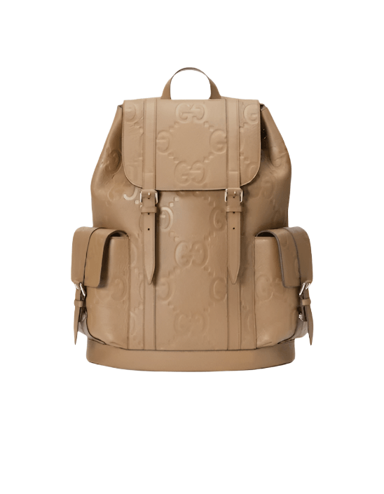 Gucci Jumbo GG Backpack Taupe