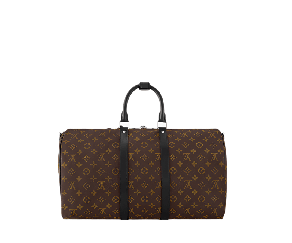 Louis-Vuitton Monogram Macasar Edition Keepall 55 Bandouliere