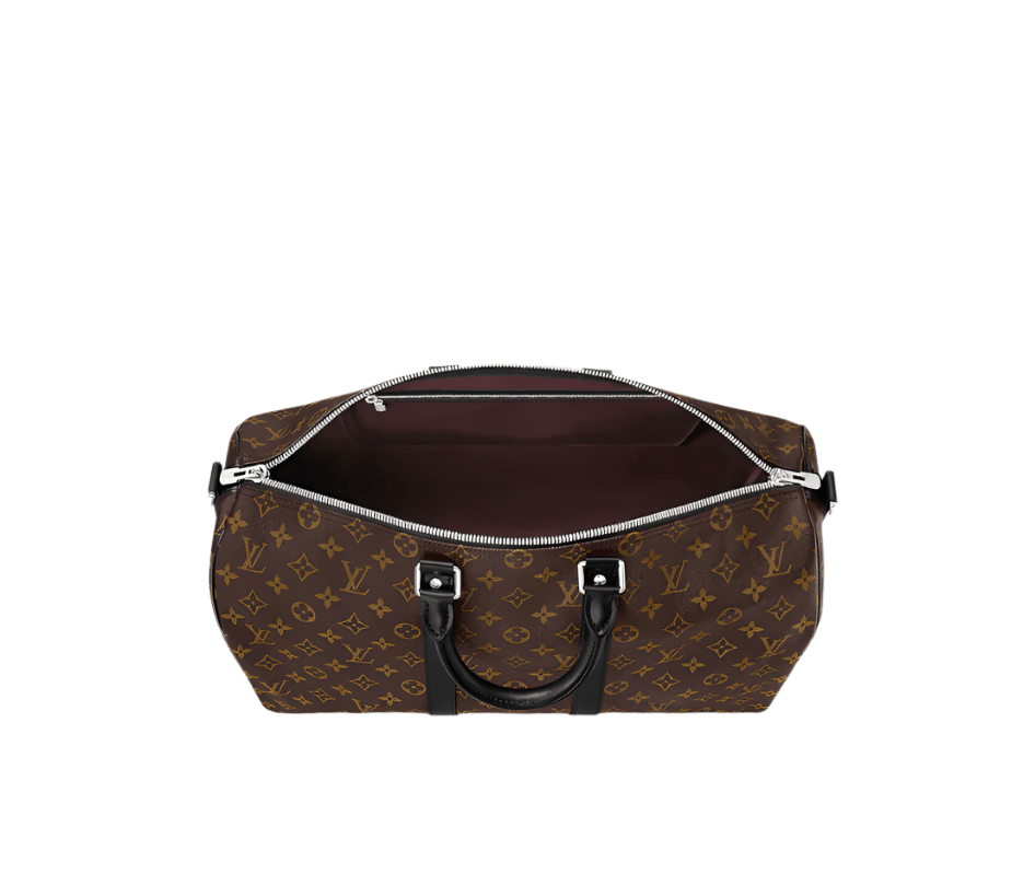 Louis-Vuitton Monogram Macasar Edition Keepall 55 Bandouliere