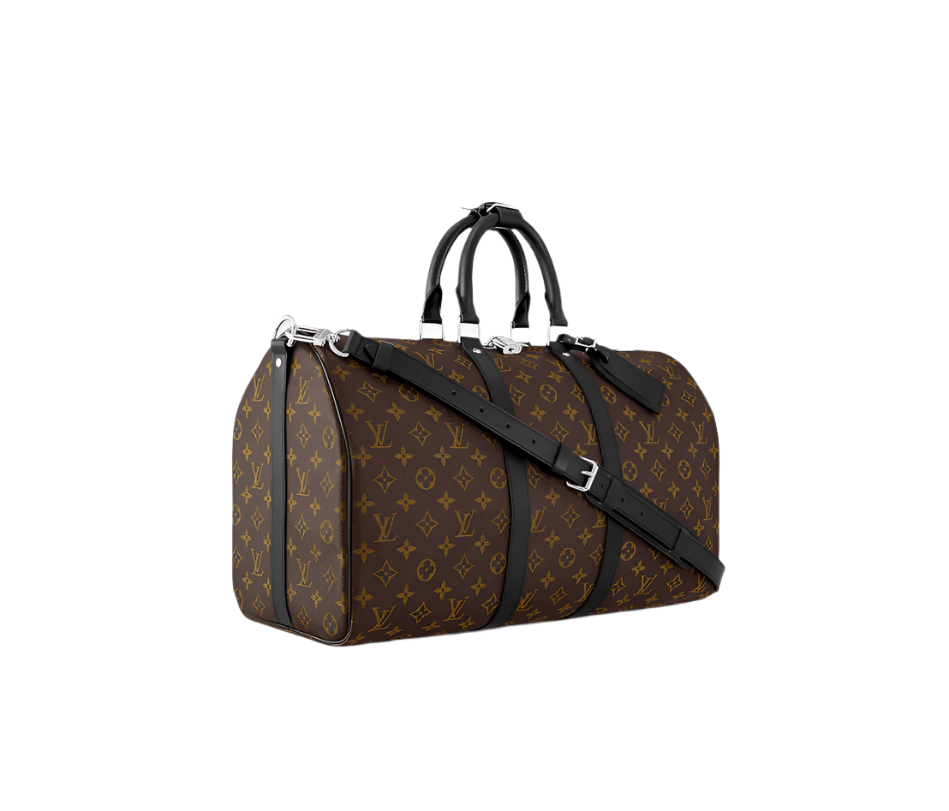 Louis-Vuitton Monogram Macasar Edition Keepall 55 Bandouliere