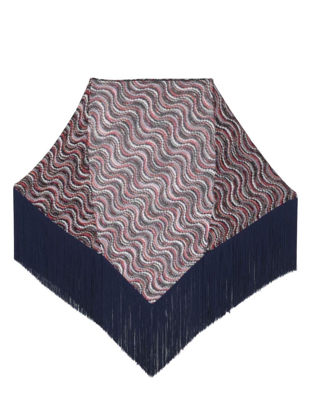 MISSONI Fringe Triangle Scarf - SleekGait
