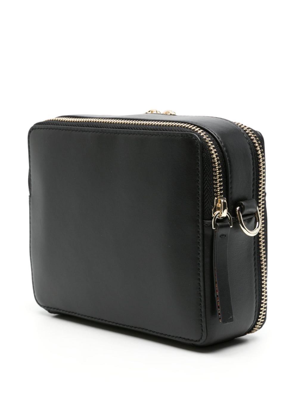 PAUL SMITH Mini Leather Crossbody Handbag with Signature Stripe - SleekGait