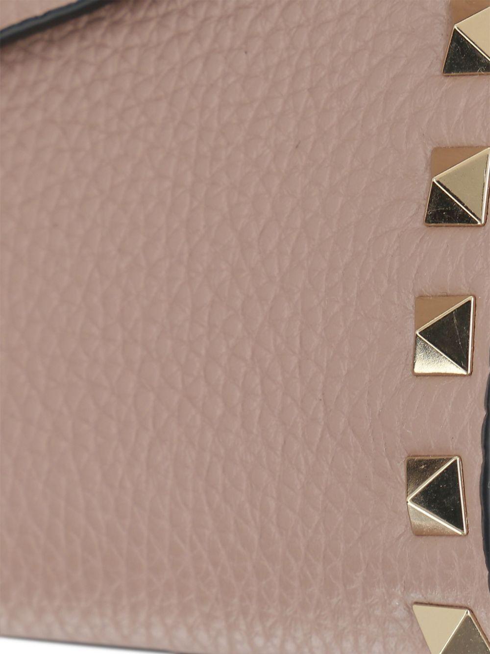 VALENTINO GARAVANI Mini Rockstud Leather Handbag with Detachable Shoulder Strap - SleekGait