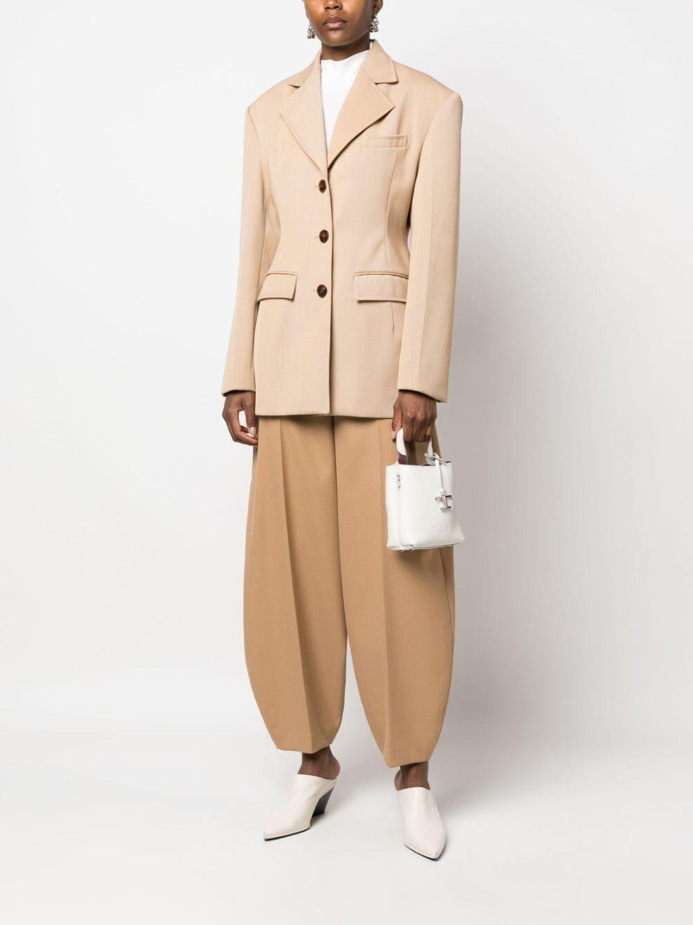 TOD'S Timeless Silver Logo Plaque Mini Tote Handbag - SleekGait