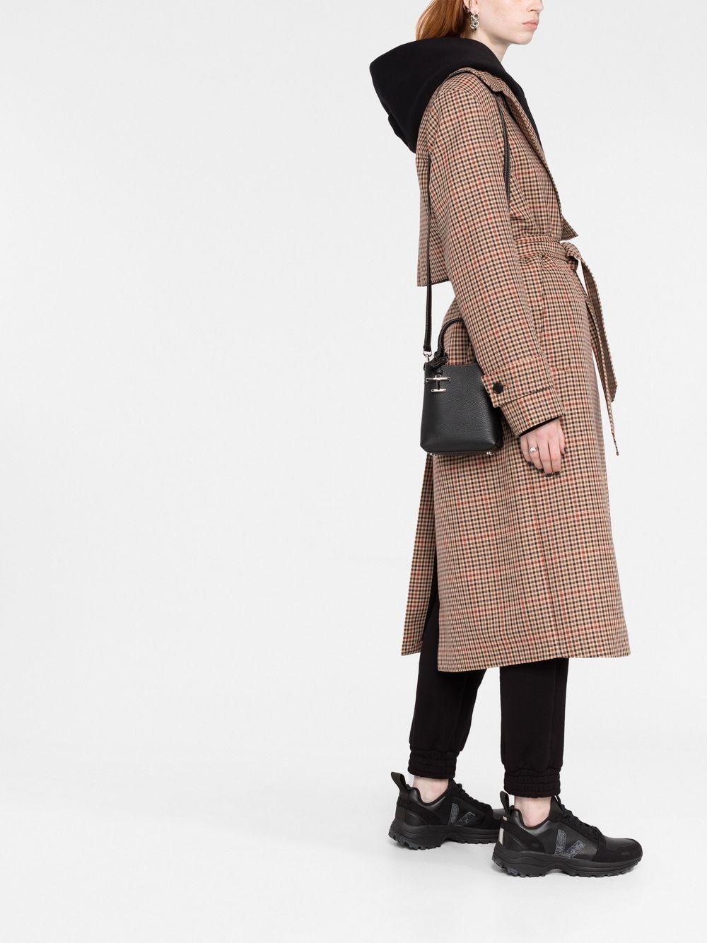 TOD'S Timeless Silver Logo Plaque Mini Tote Handbag - SleekGait