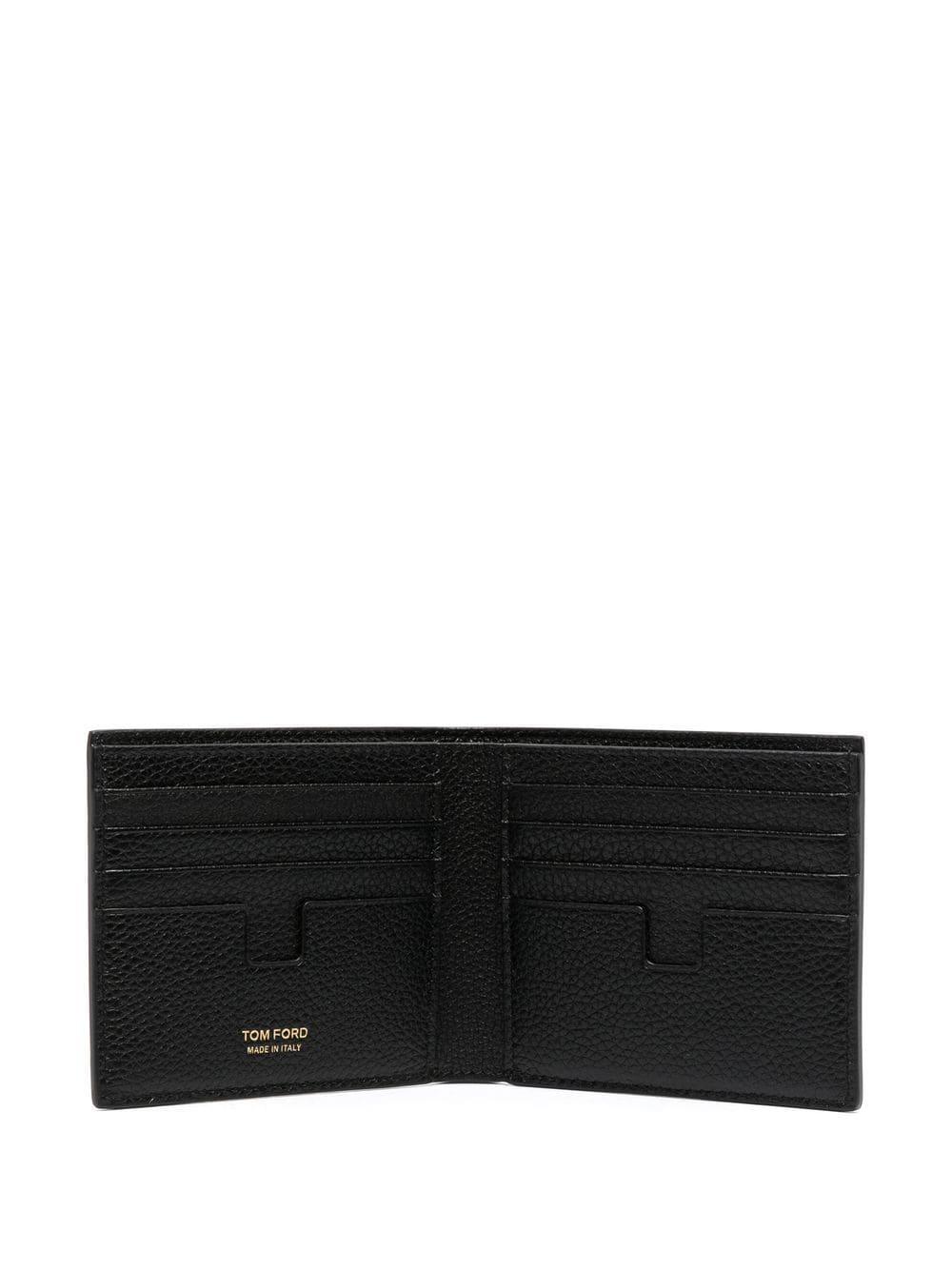 TOM FORD Leather Bifold Wallet with Logo Stamp - SleekGait