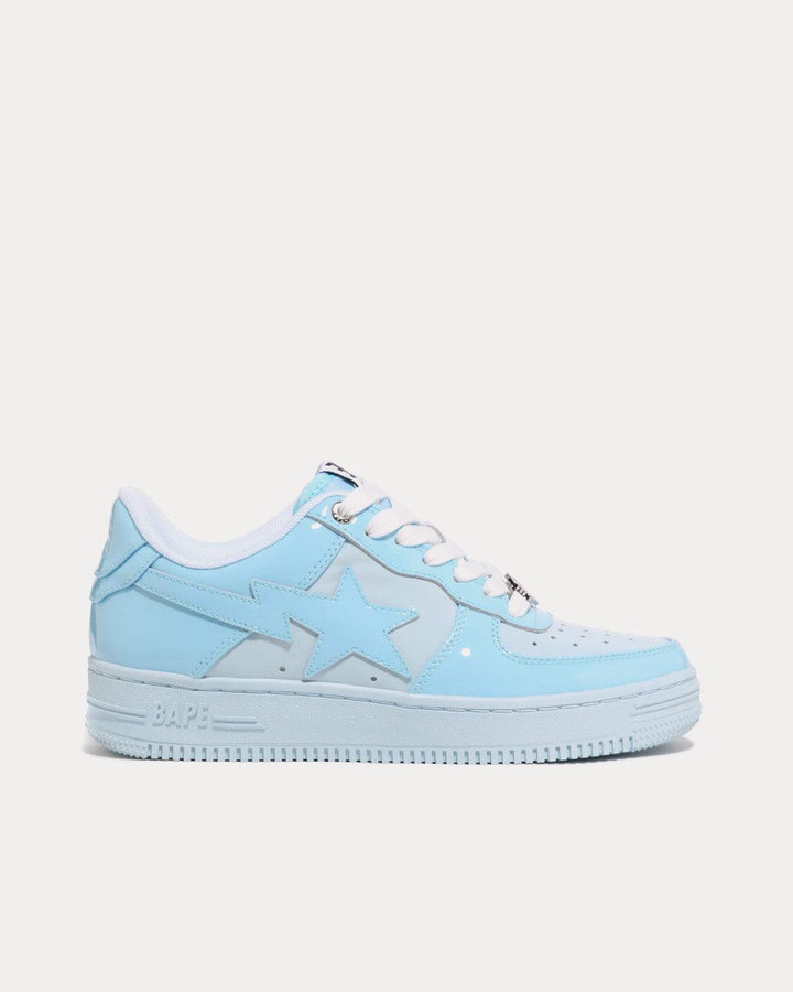 Bape Sta Colors Light Blue Low Top Sneakers - SleekGait