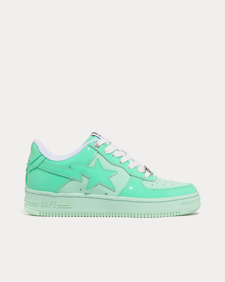 Bape Sta Colors Light Green Low Top Sneakers - SleekGait