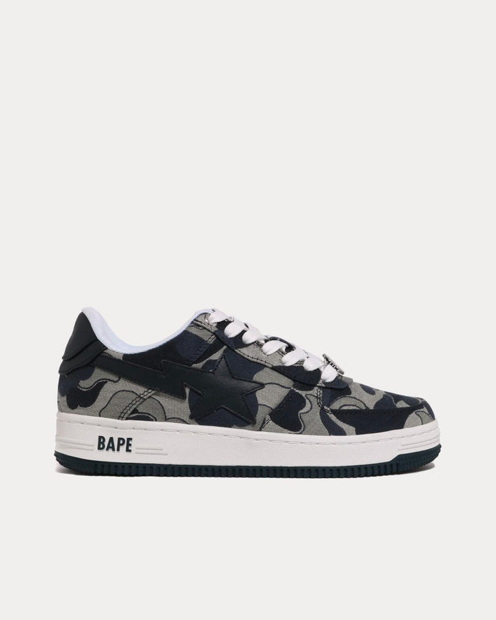 Bape Sta Cookie Camo 2 Navy / Multi Low Top Sneakers - SleekGait