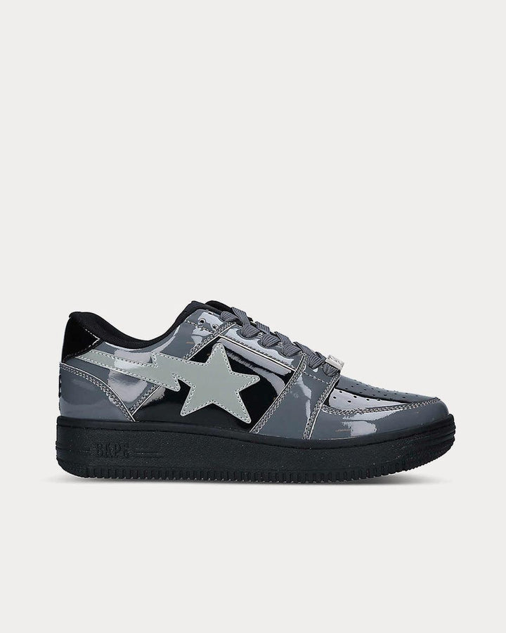 Bape Sta Color-Blocked Black Low Top Sneakers - SleekGait