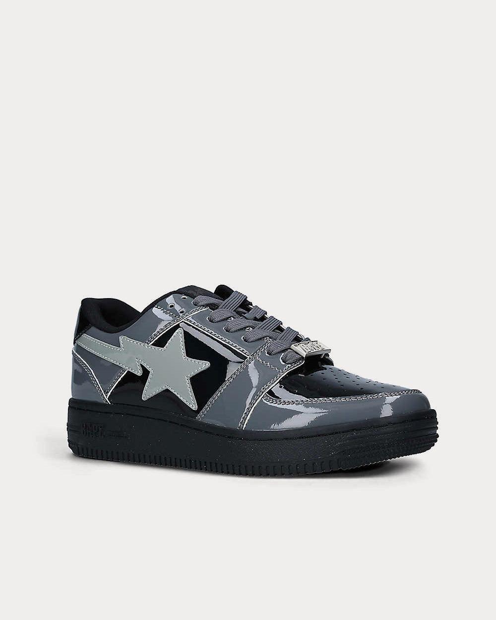 Bape Sta Color-Blocked Black Low Top Sneakers - SleekGait
