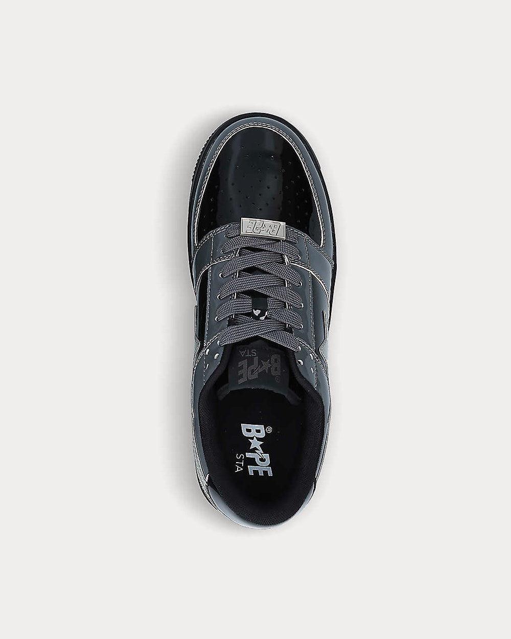Bape Sta Color-Blocked Black Low Top Sneakers - SleekGait