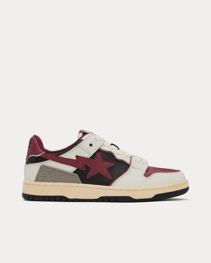 Sk8 Sta Red Low Top Sneakers - SleekGait