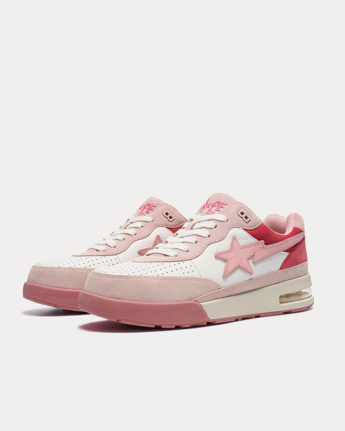 Road STA Pink Low Top Sneakers - SleekGait