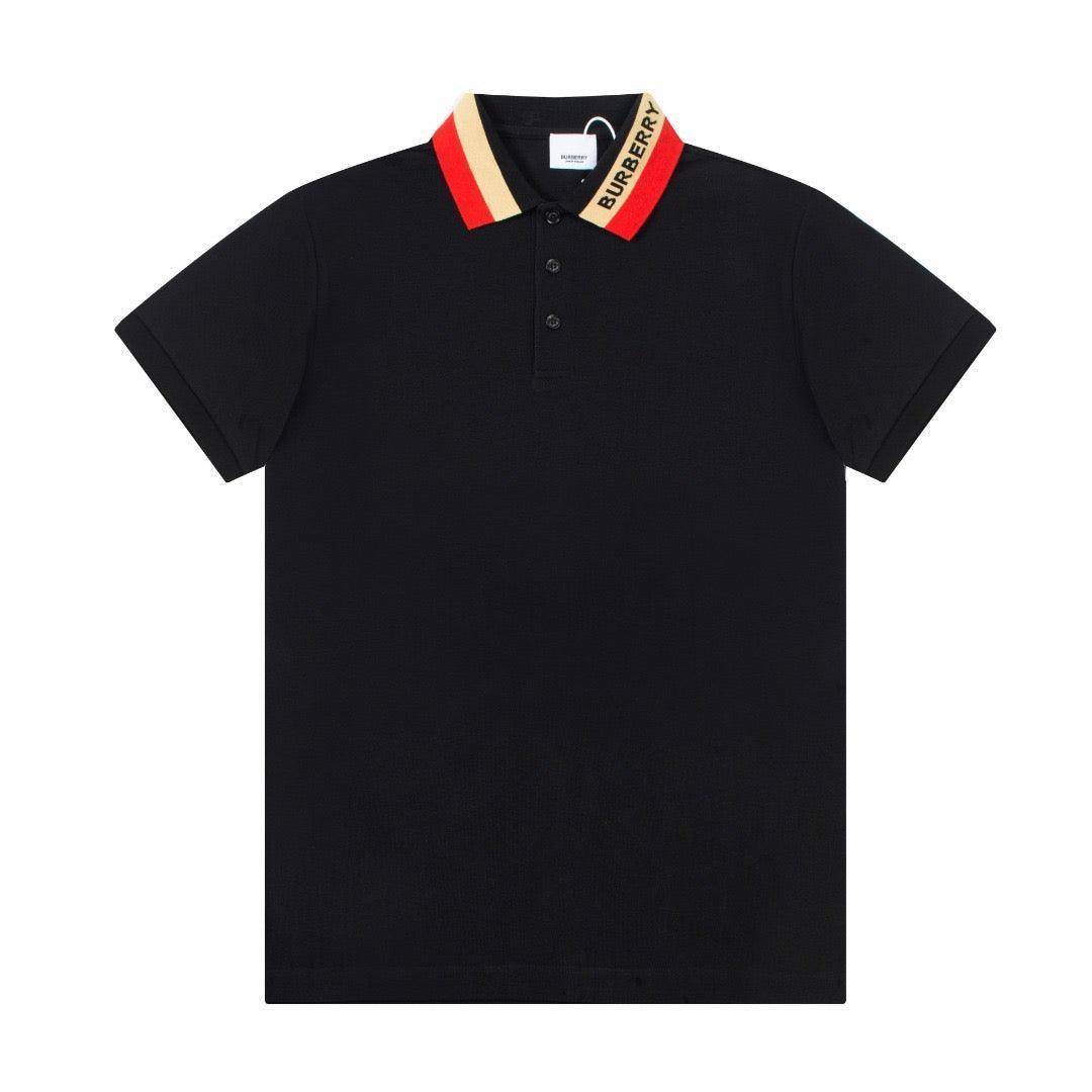 Burberry Black T-Shirt With Collar - SleekGait