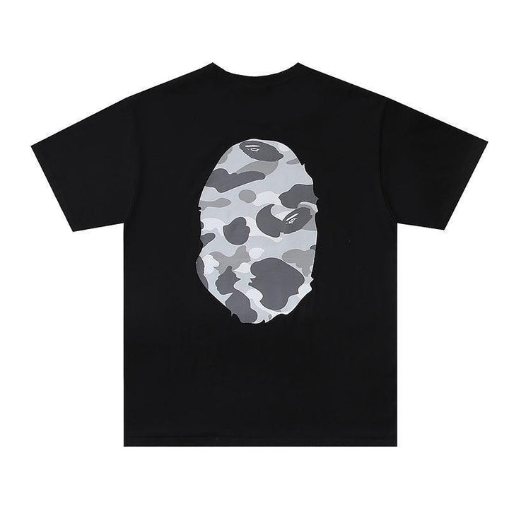 Bathing Ape Black T-Shirt without Collar - SleekGait