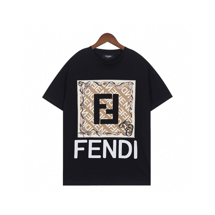 Fendi T-Shirt without Collar 'Black' - SleekGait