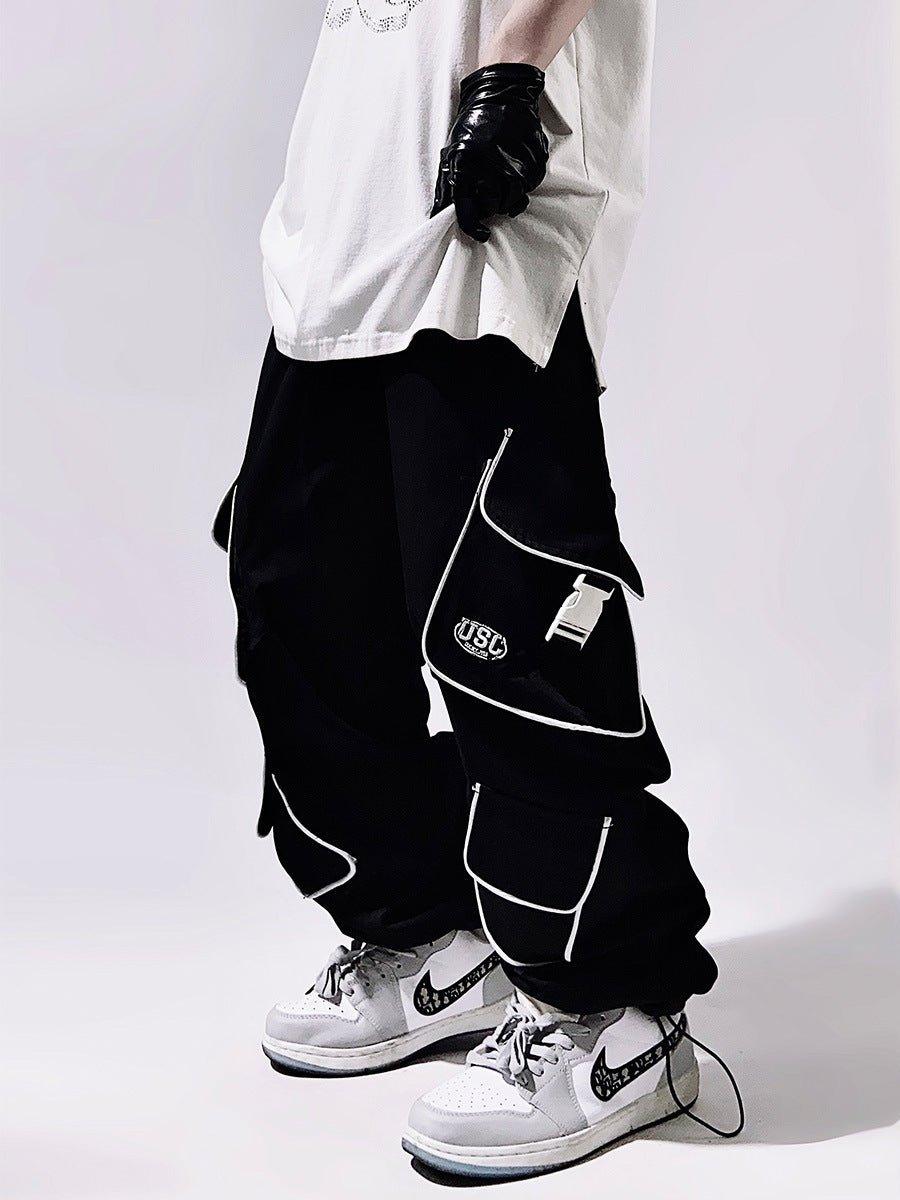 American Style Loose Straight Functional Ankle-tied Sports Trouser - SleekGait