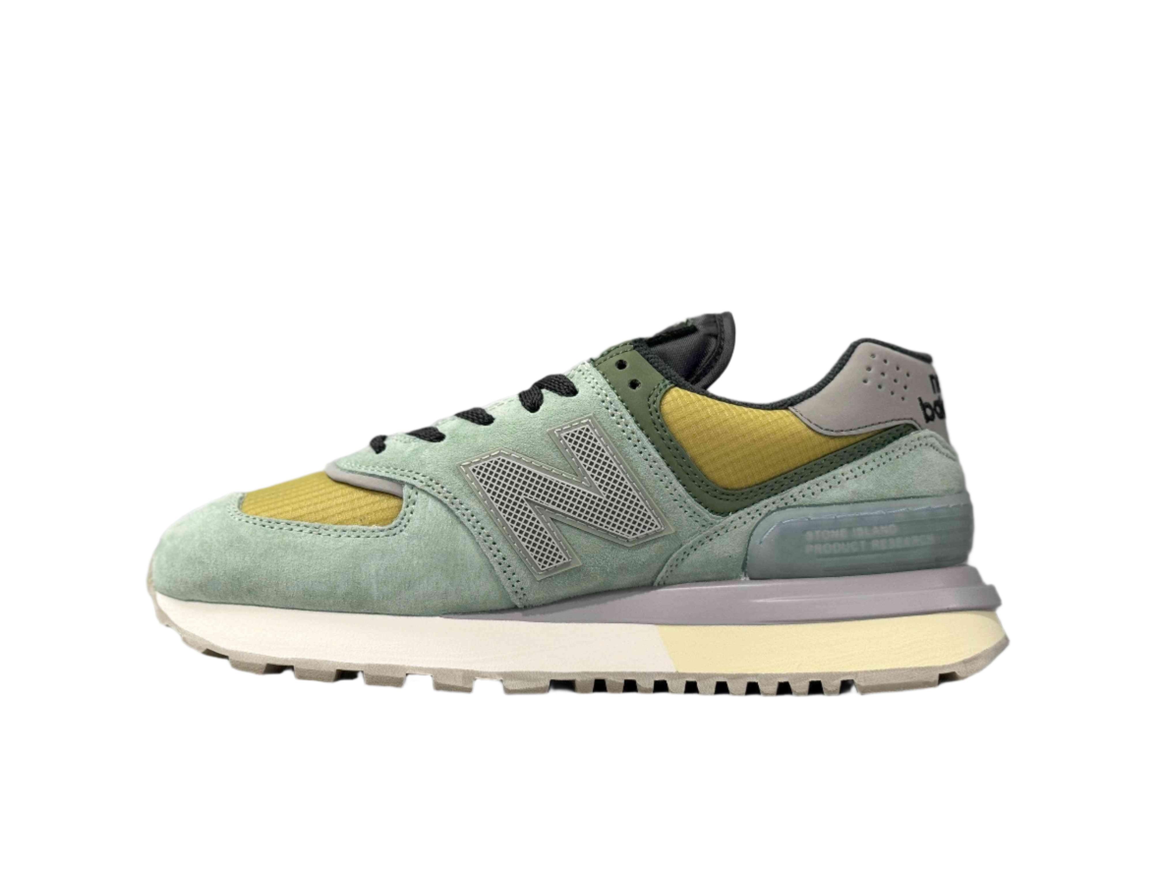 New Balance 574 Legacy Stone Island Light Green - SleekGait