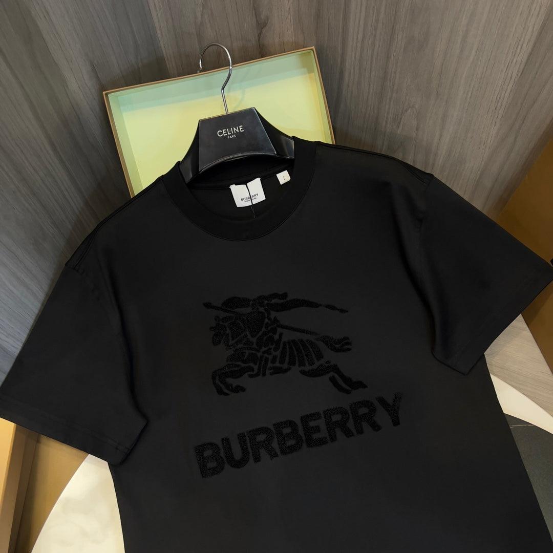 Burberry T-Shirt Without Collar 'Black' - SleekGait