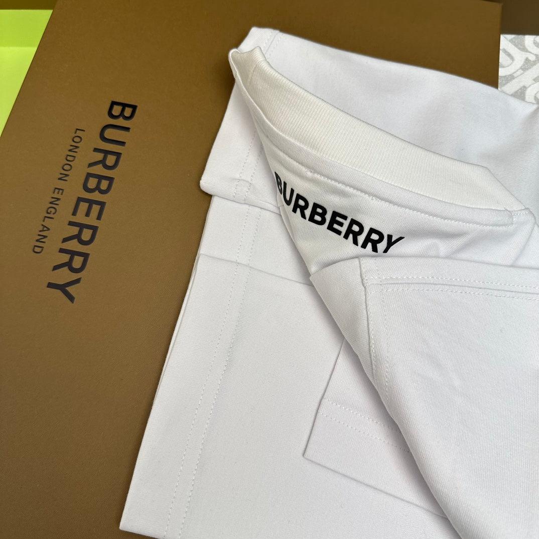 Burberry T-Shirt Without Collar 'White & Beige' - SleekGait