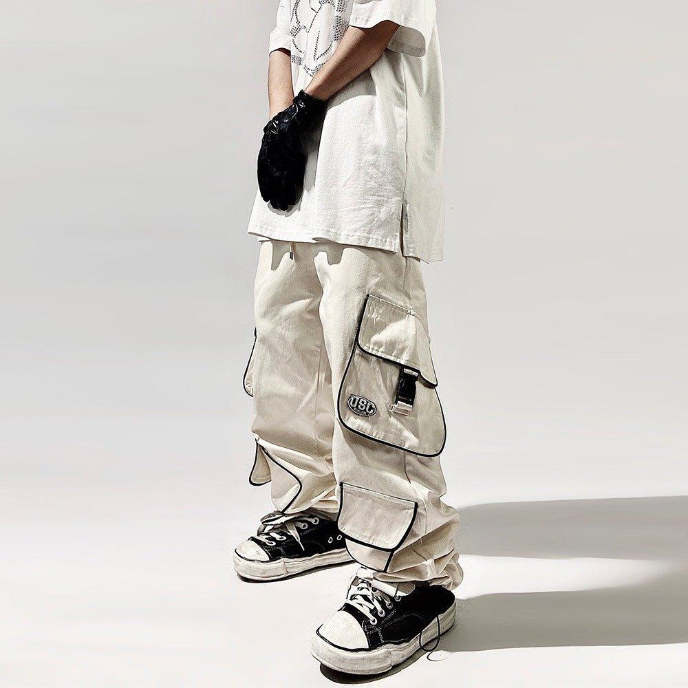 American Style Loose Straight Functional Ankle-tied Sports Trouser - SleekGait