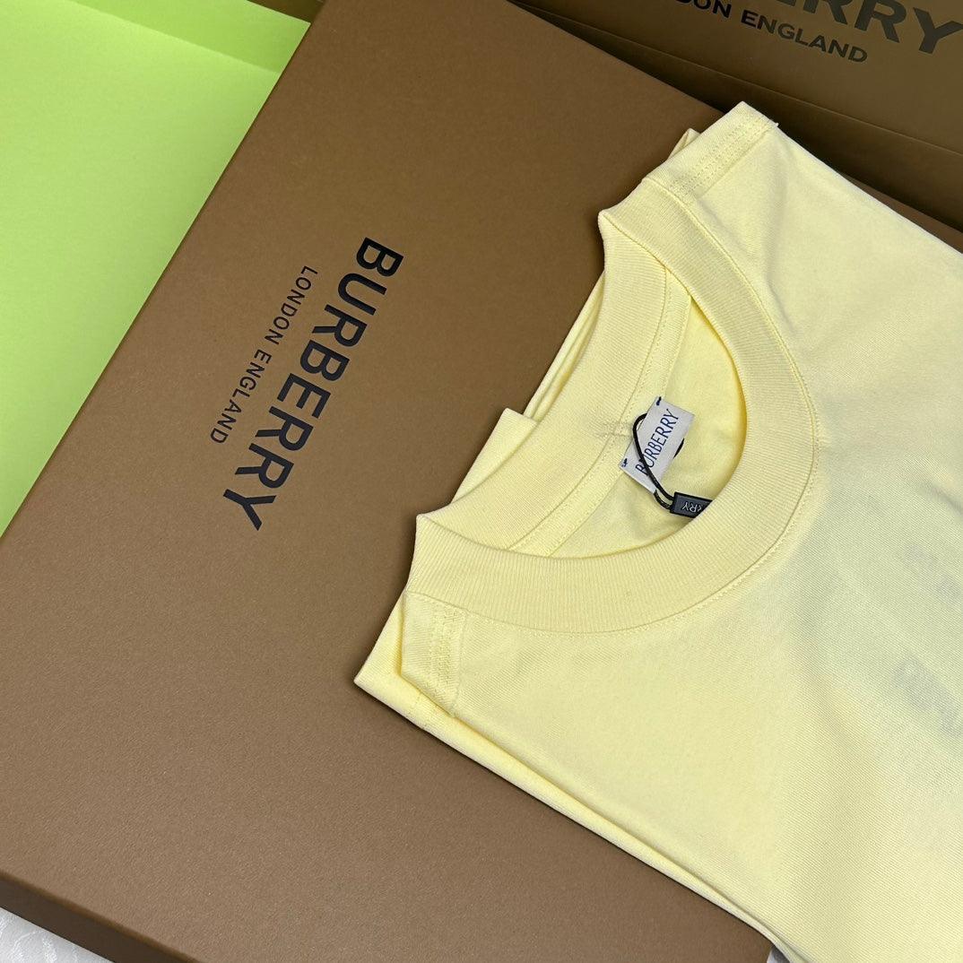 Burberry Yellow T-Shirt Without Collar - SleekGait