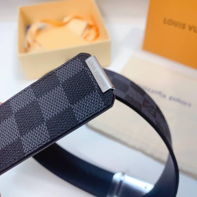 Louis Vuitton Belt 'Black/Grey' - SleekGait