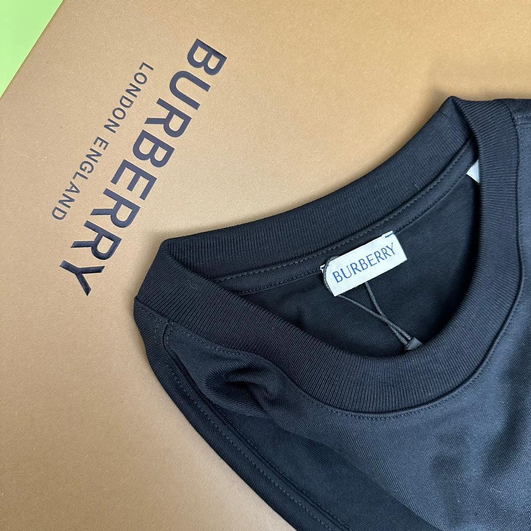 Burberry T-Shirt With Rose Without Collar 'Black' - SleekGait