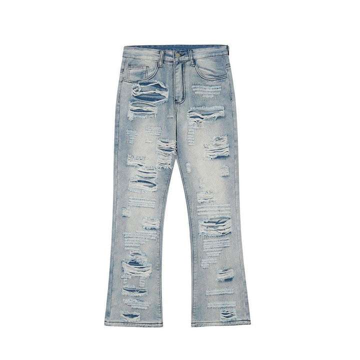 Fashion Flared Washed Jeans Men - SleekGait