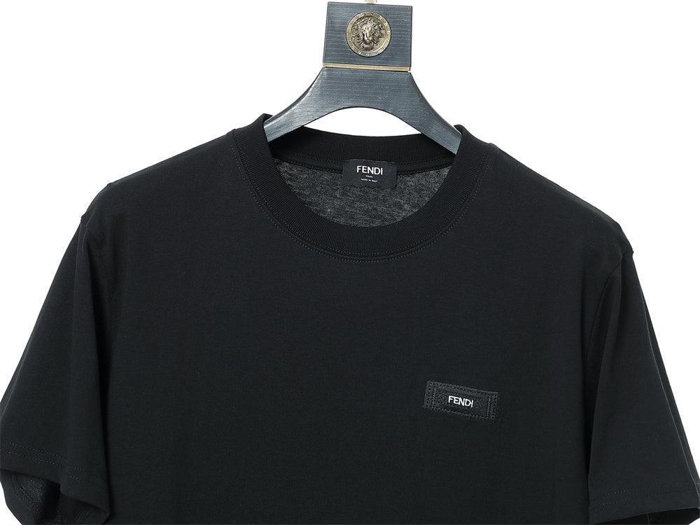 Fendi T-Shirt without Collar 'Black' - SleekGait