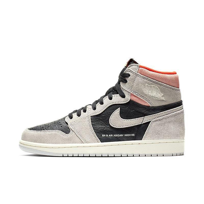 Air Jordan 1 High 'Neutral Grey Hyper Crimson' - SleekGait
