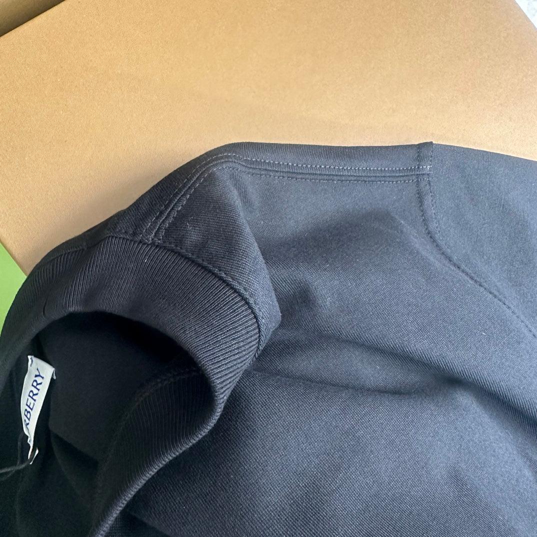 Burberry Black T-Shirt Without Collar - SleekGait