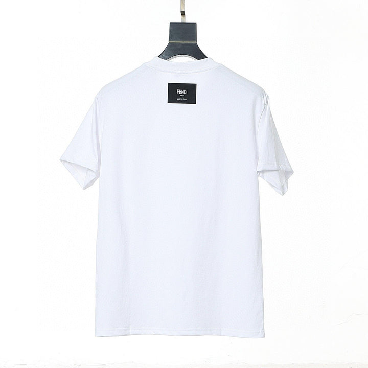 Fendi T-Shirt without Collar 'White' - SleekGait