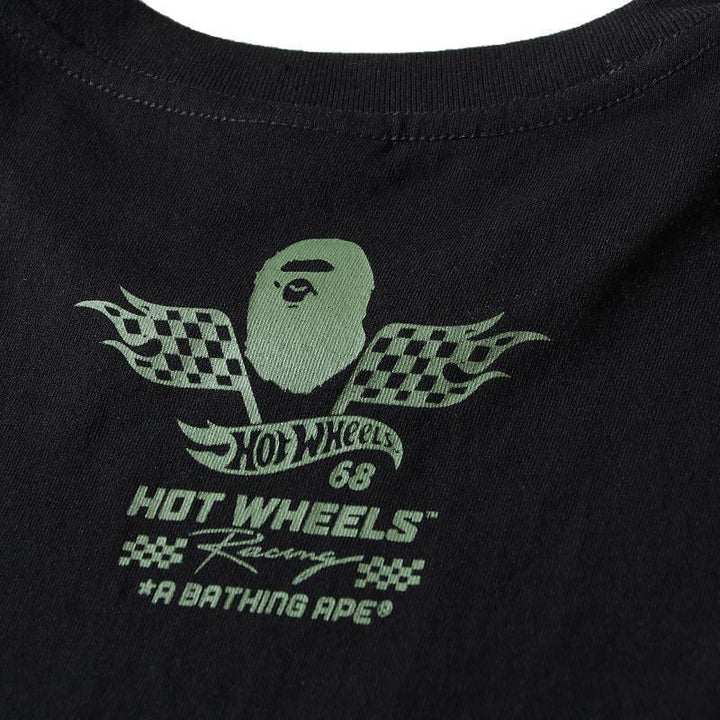 BAPE X HOT WHEELS APE HEAD TEE Black T-Shirt - SleekGait