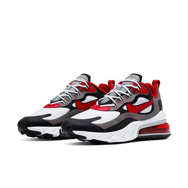 Nike Air Max 270 React 'Black Iron Grey University Red' - SleekGait