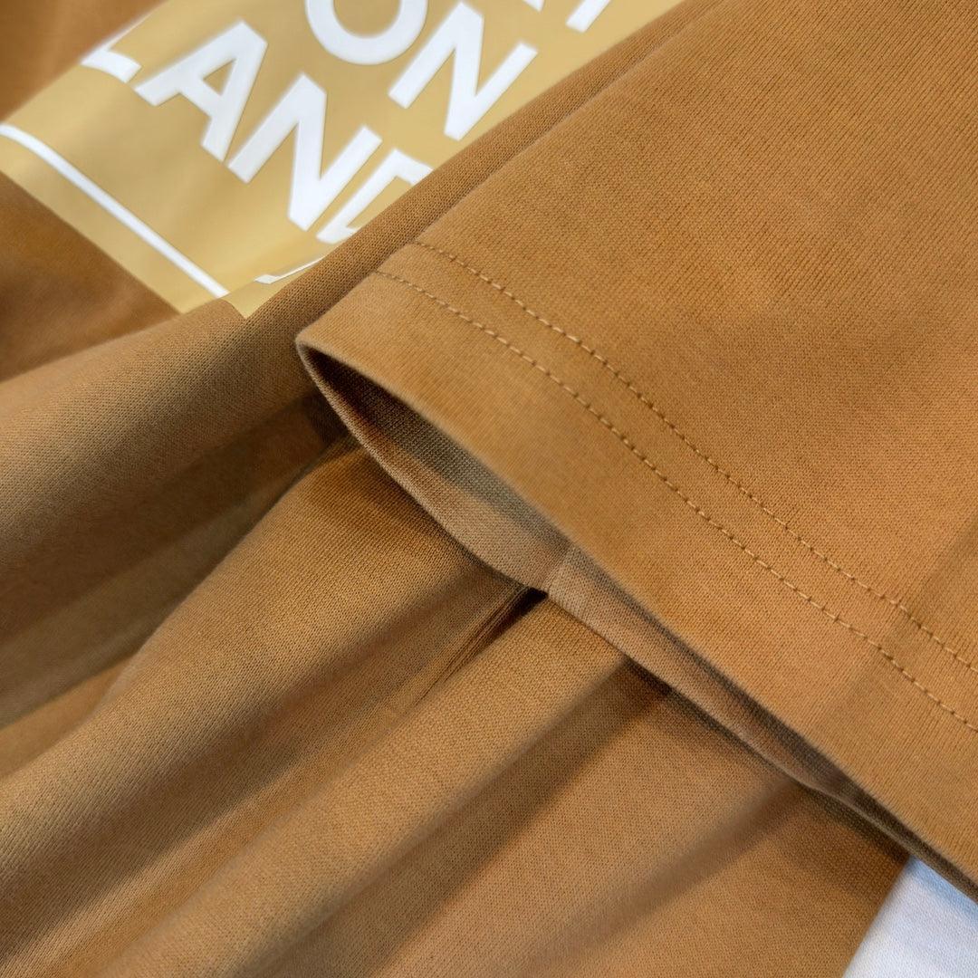 Burberry Brown & Beige T-Shirt Without Collar - SleekGait
