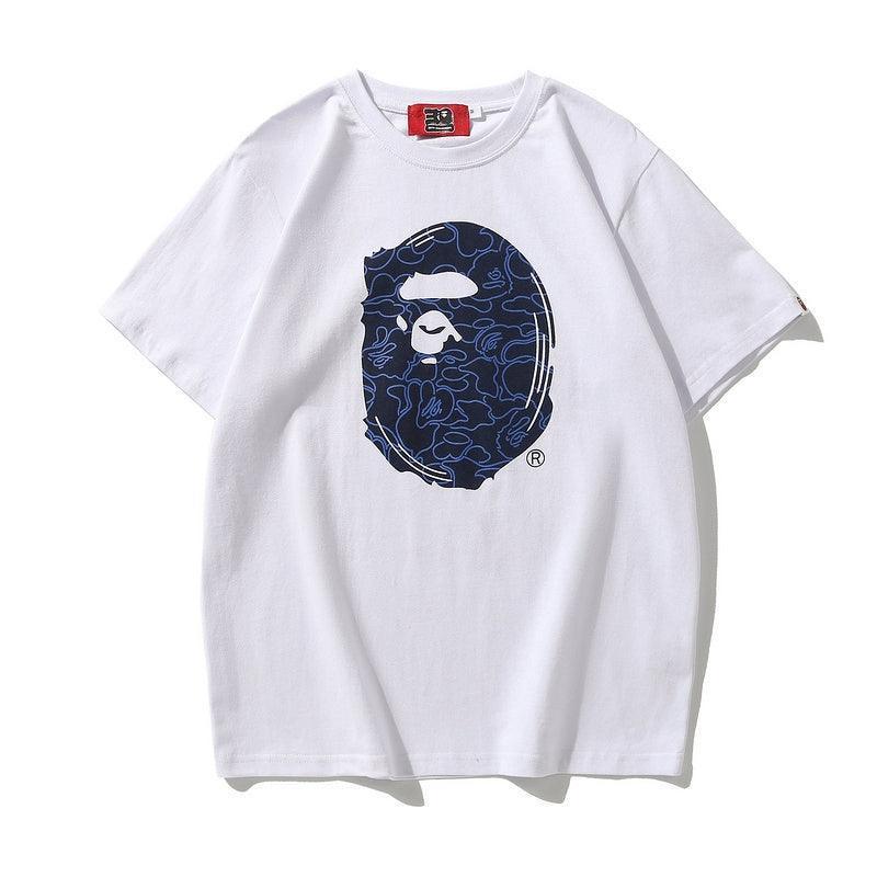 Bathing Ape Sand Camo Big Ape Head Tee White/Beige - SleekGait