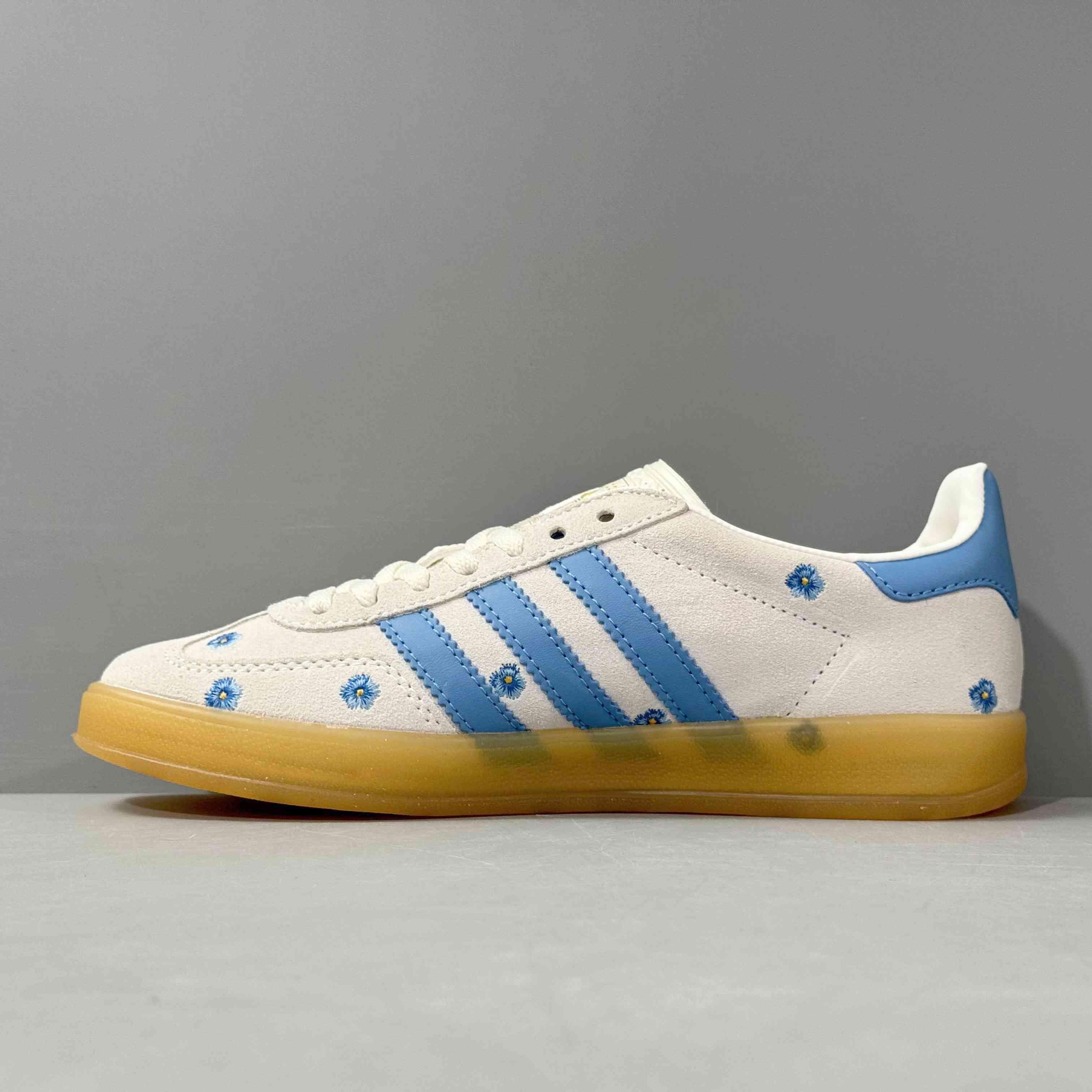 Adidas Originals Gazelle Indoor 'Light Blue Floral' - SleekGait
