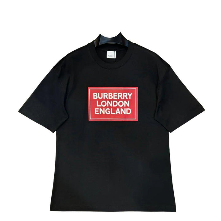 Burberry Black & Red T-Shirt Without Collar - SleekGait