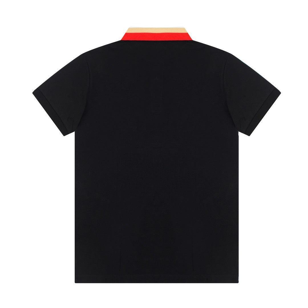 Burberry Black T-Shirt With Collar - SleekGait