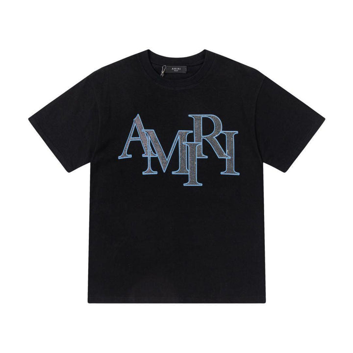 Amiri Black T-Shirt Without Collar - SleekGait