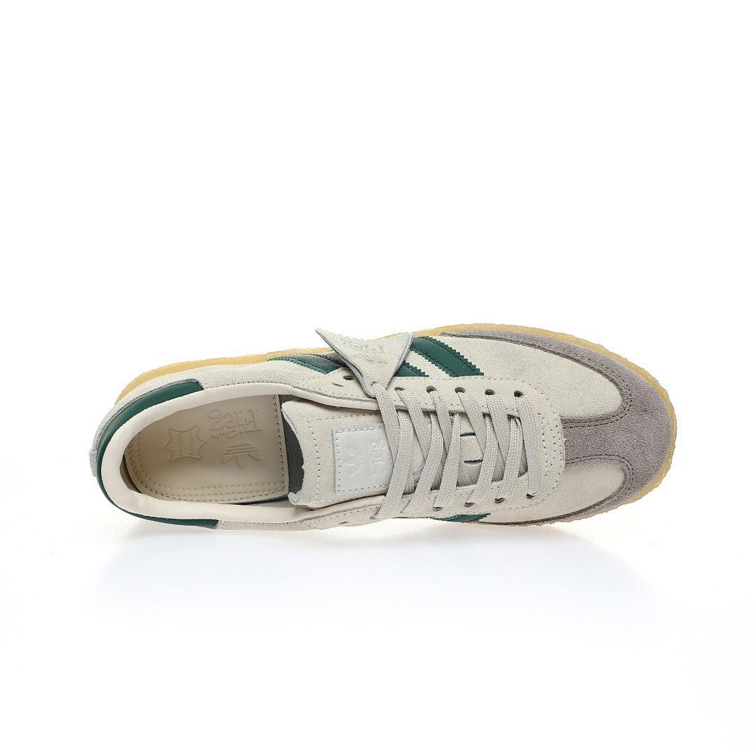 Adidas Originals Clarks 8th Street Samba By Ronnie Fieg Chalk 'White Green' - SleekGait