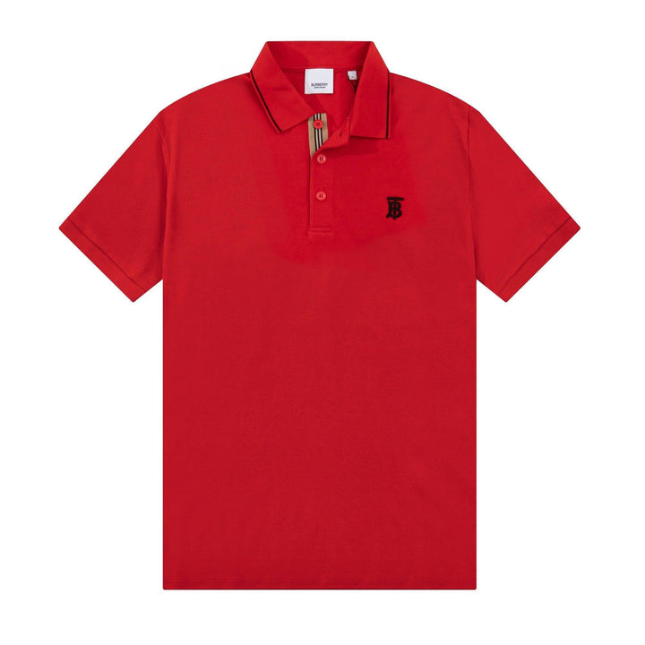 Burberry Red T-Shirt With Collar - SleekGait