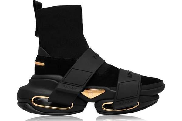 BALMAIN - HIGH TOP LEATHER SNEAKERS - SleekGait