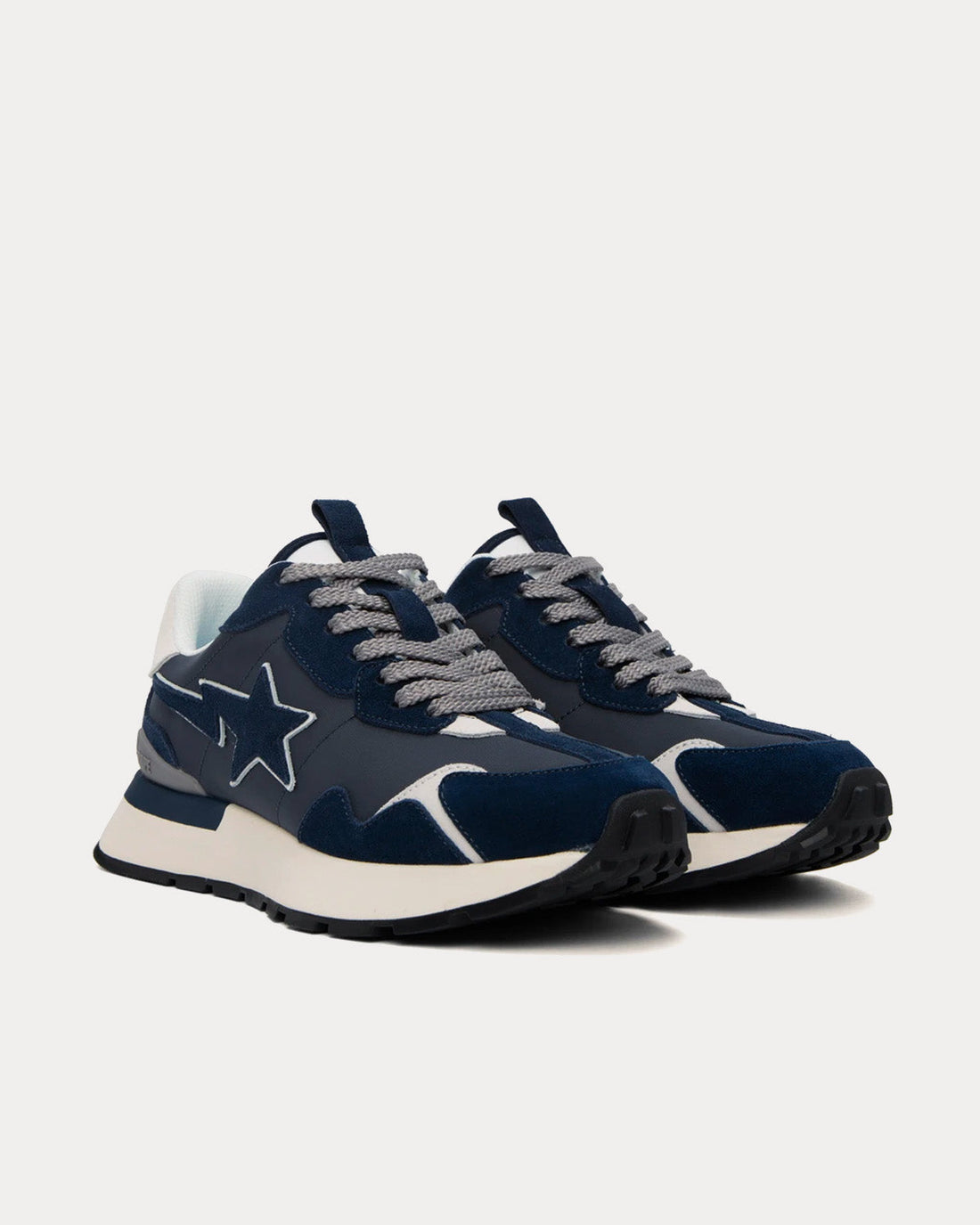 Road Sta Express Navy / Grey Low Top Sneakers - SleekGait