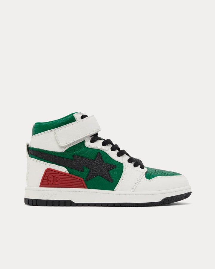 Block STA White / Green High Top Sneakers - SleekGait