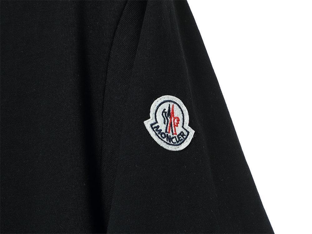 Moncler T-Shirt Without Collar 'Black' - SleekGait