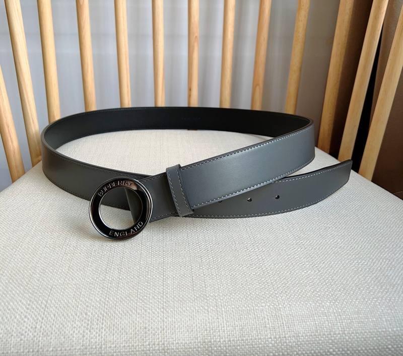 Burberry Leather Vintage Belt 'Grey' - SleekGait