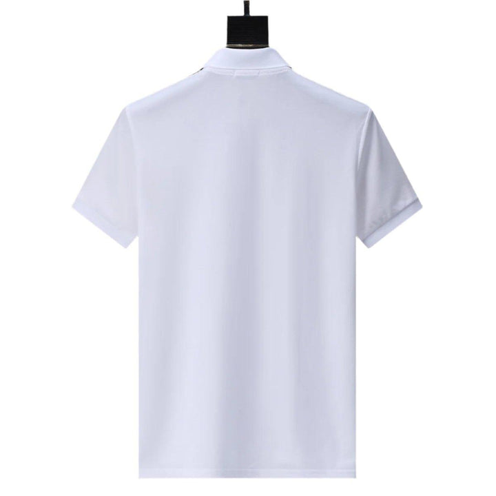 Moncler White T-Shirt with Collar